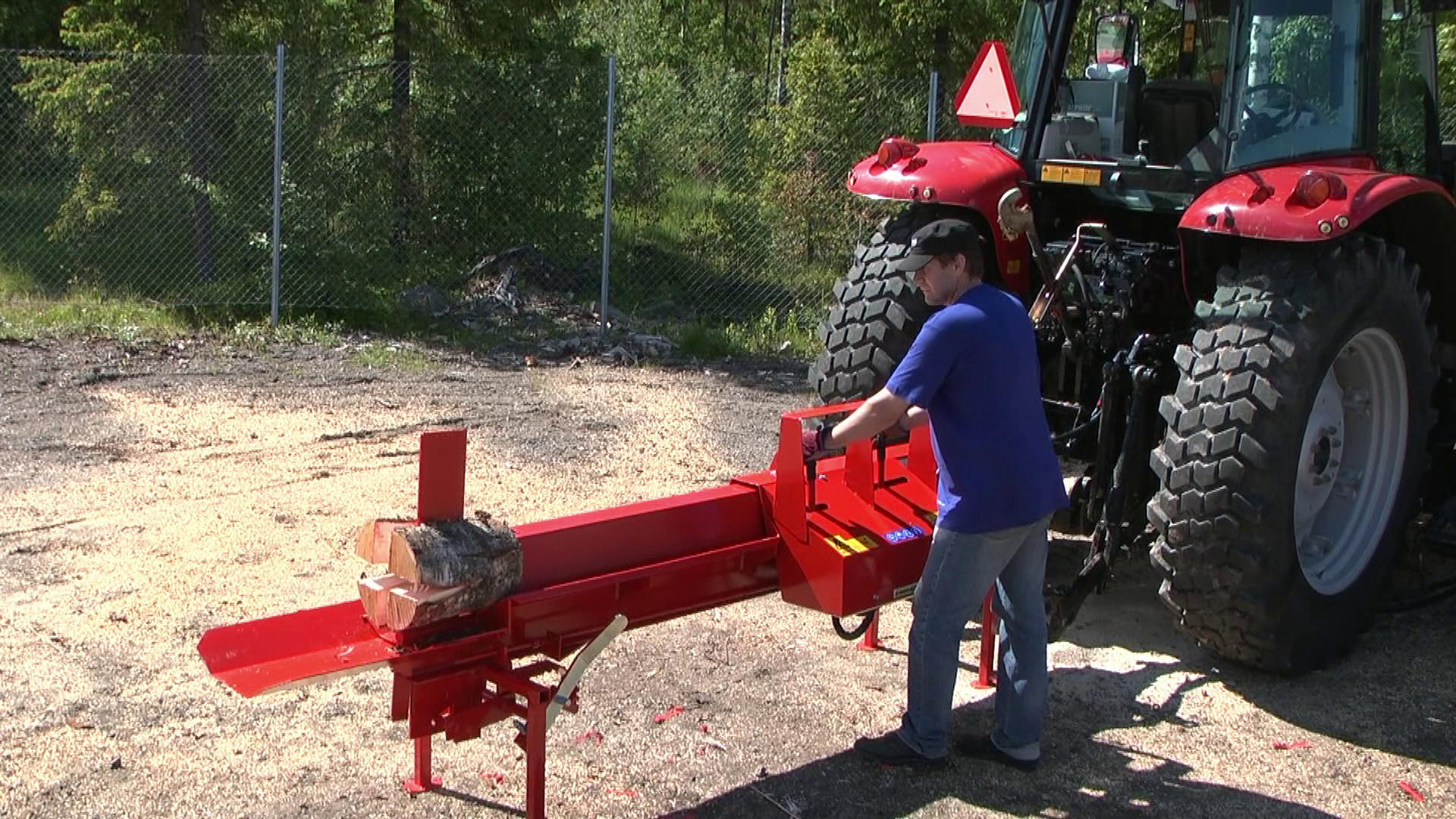 Hakki Pilke firewood processor in use.