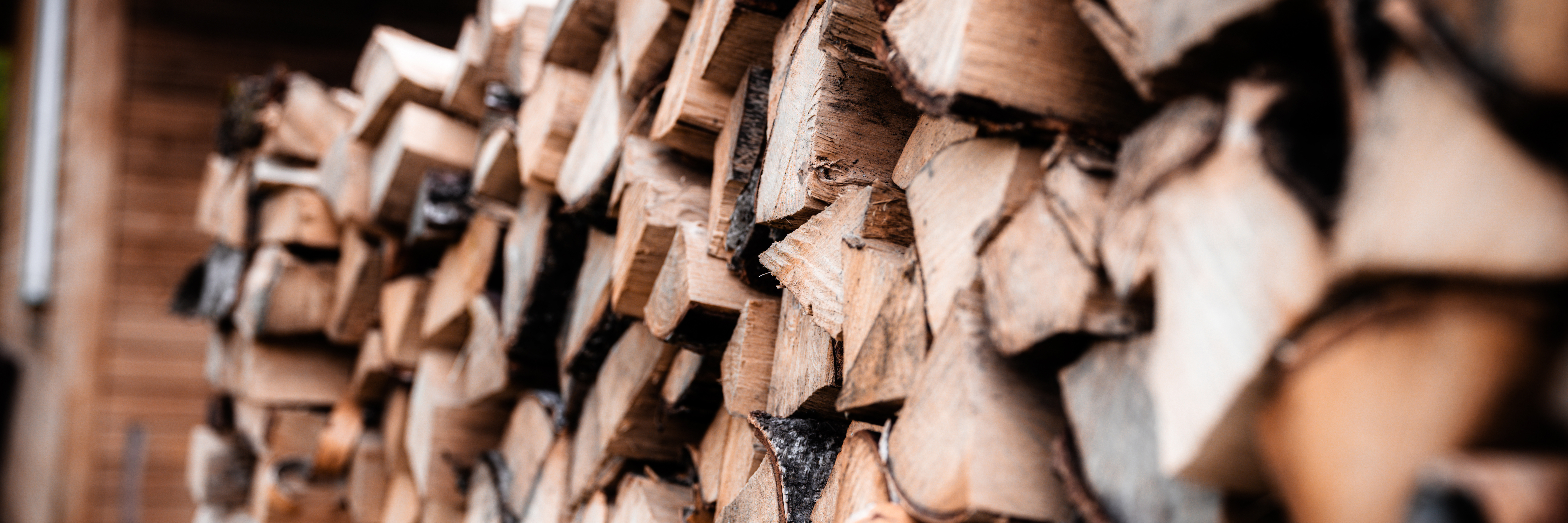 Firewood in storage. Firewood in storage.